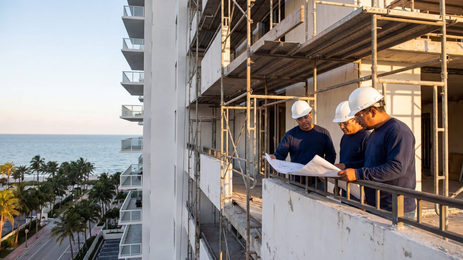 Coastal Miami high-rise recertification in progress