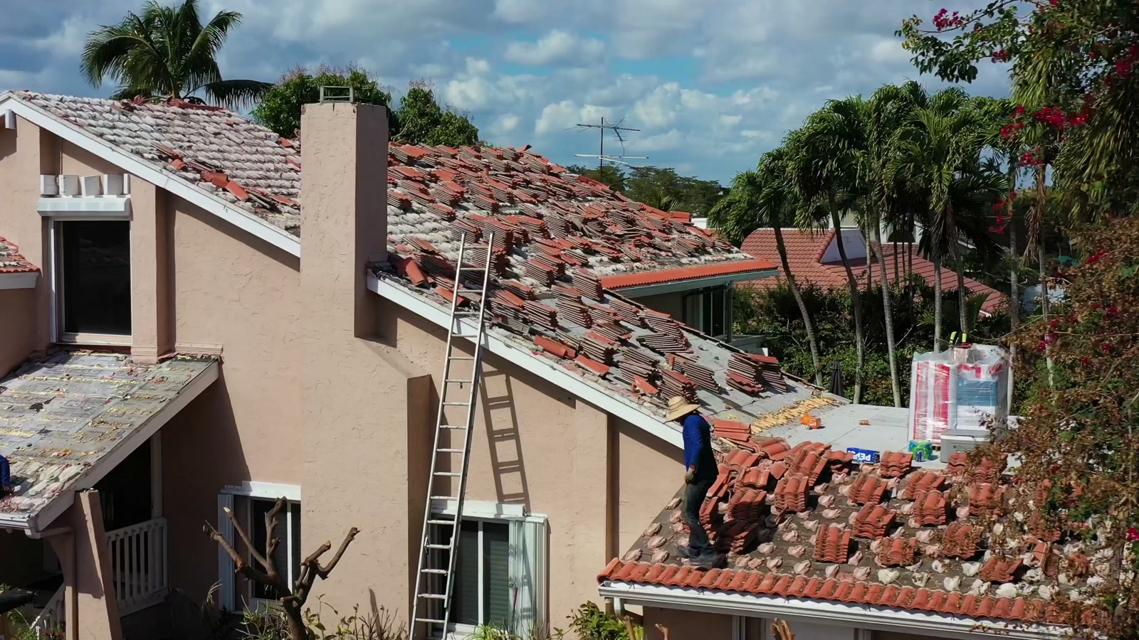 Original tile roof and warm exterior