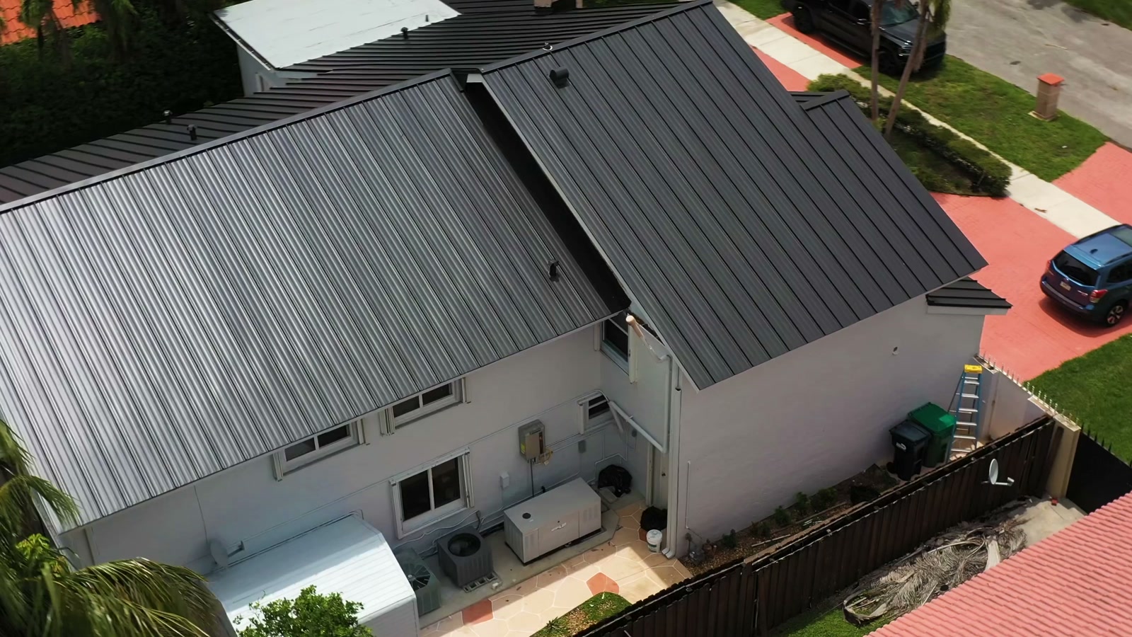 Standing-seam metal roof installation